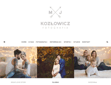 Tablet Screenshot of fotografia-kozlowicz.com